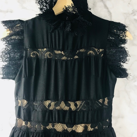 Laklook Maxi Black Lace Tiered Dress - Picture 8 of 8